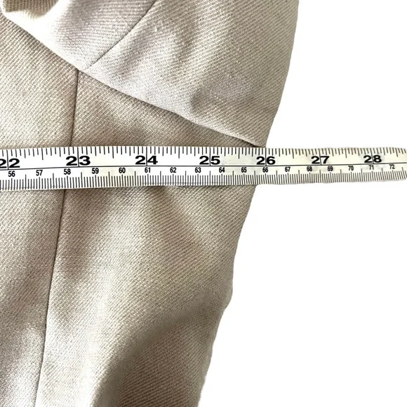 J.Crew Parke Blazer 22 Beige Linen Blend Single Button Career Classic Plus - Picture 9 of 10